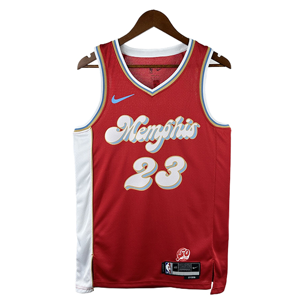 Camiseta Memphis Grizzlies (Rosado #23) 2024/2025 Rojo/Azul