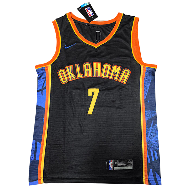 Camiseta Oklahoma City Thunder (HOLMGREN #7) 2024/2025 Azul/Naranja - MD.2