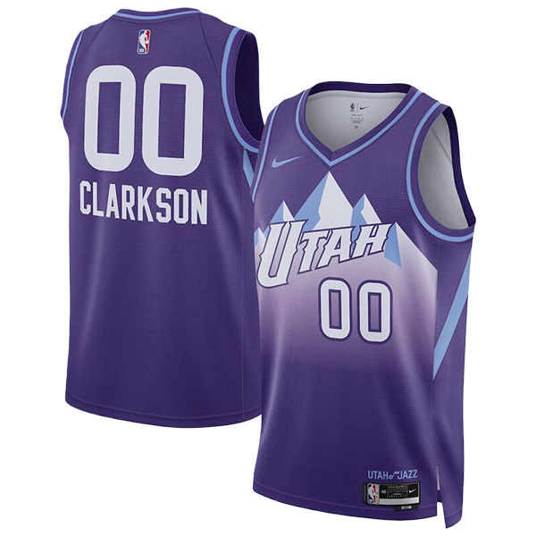 Camiseta Utah Jazz (CLARKSON #00) 2024/2025 Púrpura
