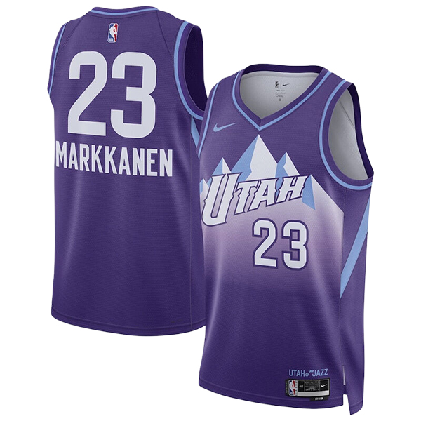 Camiseta Utah Jazz (MARKKANEN #23) 2024/2025 Púrpura
