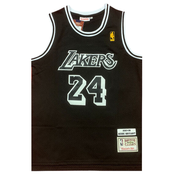 Camiseta Los Angeles Lakers (BRYANT #24) 2024/2025 Negro/Blanco