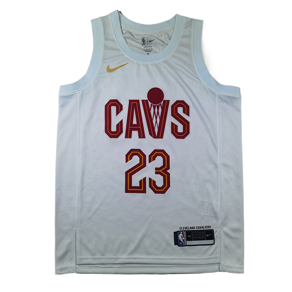 Camiseta Cleveland Cavaliers (JAMES #23) 2024/2025 Blanco/Rojo - MD.2