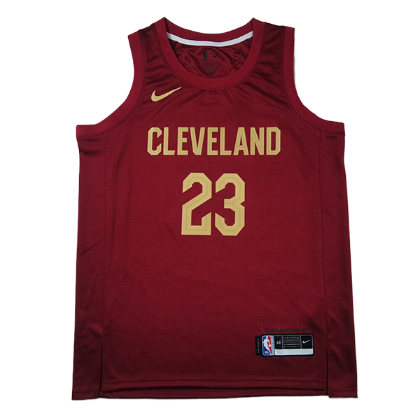 Camiseta Cleveland Cavaliers (JAMES #23) 2024/2025 Rojo/Amarillo - MD.2