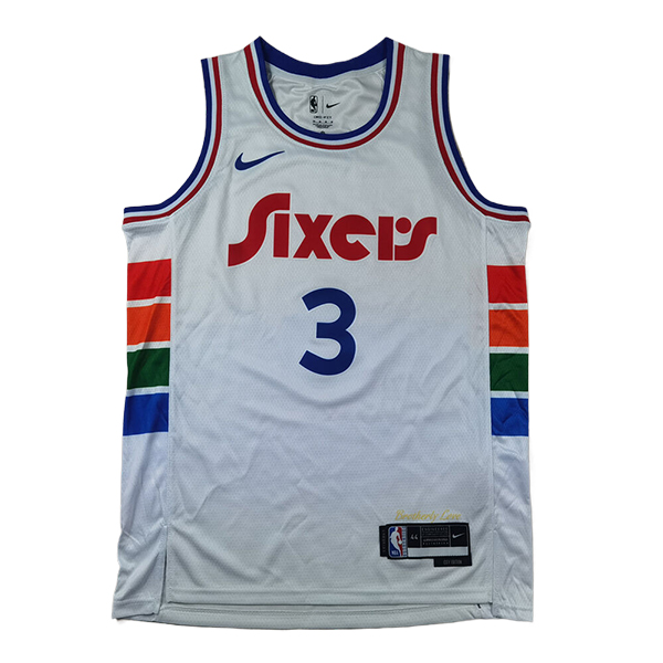 Camiseta Philadelphia 76ers (IVERSON #3) 2024/2025 Blanco - MD.2