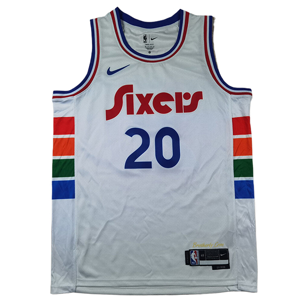 Camiseta Philadelphia 76ers (McCAIN #20) 2024/2025 Blanco