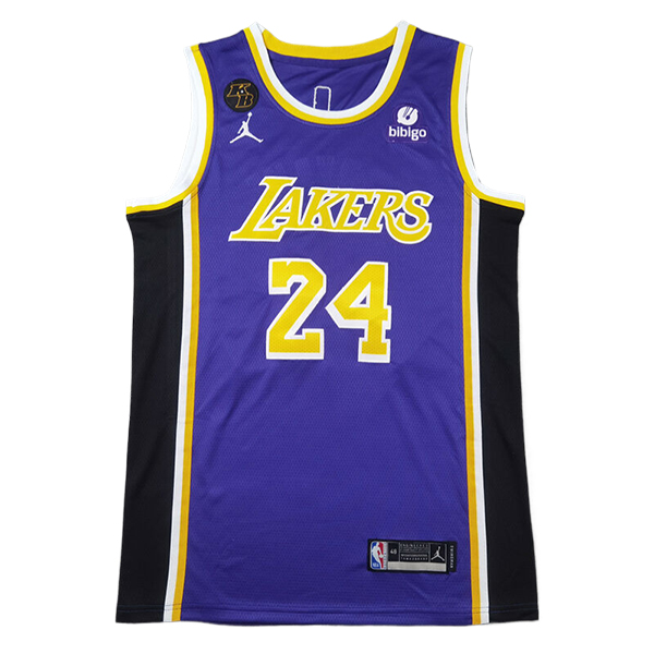 Camiseta Los Angeles Lakers (BRYANT #2) 2025/2026 Púrpura/Amarillo/Negro