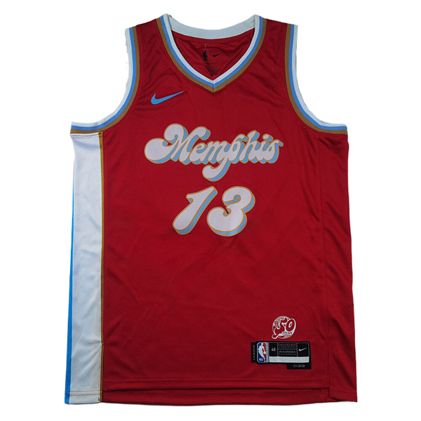 Camiseta Memphis Grizzlies (JACKSON JR. #13) 2025/2026 Rojo/Azul