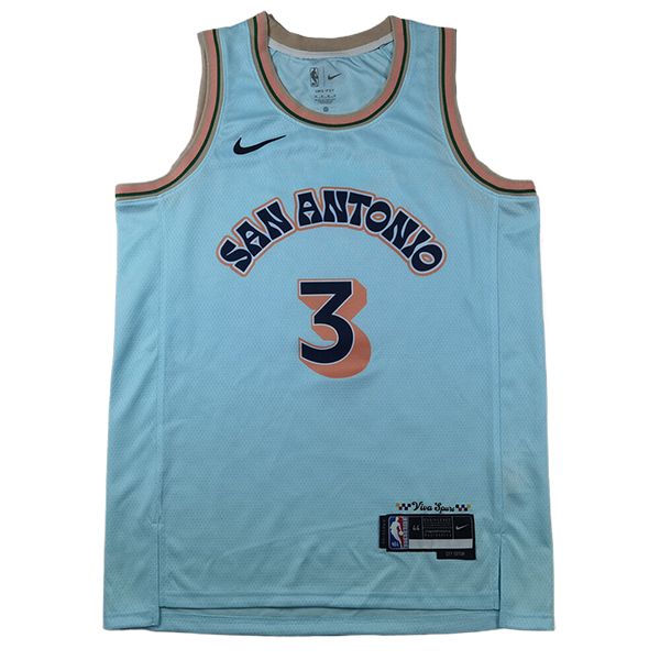 Camiseta San Antonio Spurs (PAUL #3) 2025/2026 Azul/Naranja