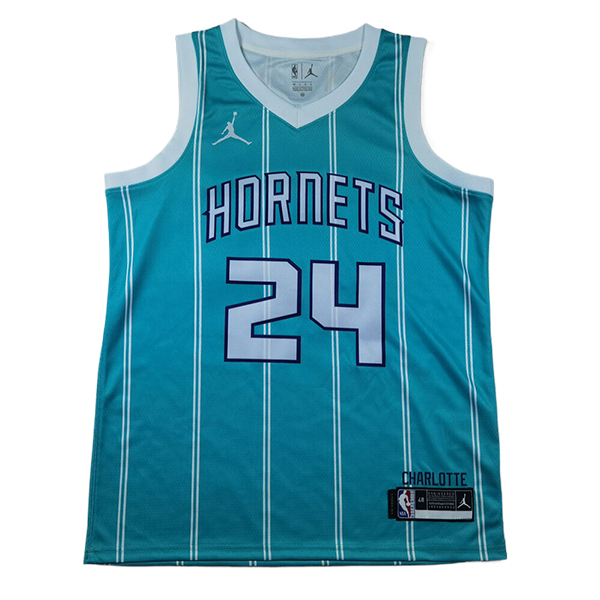 Camiseta Charlotte Hornets (MILLER #24) 2024/2025 Azul Claro