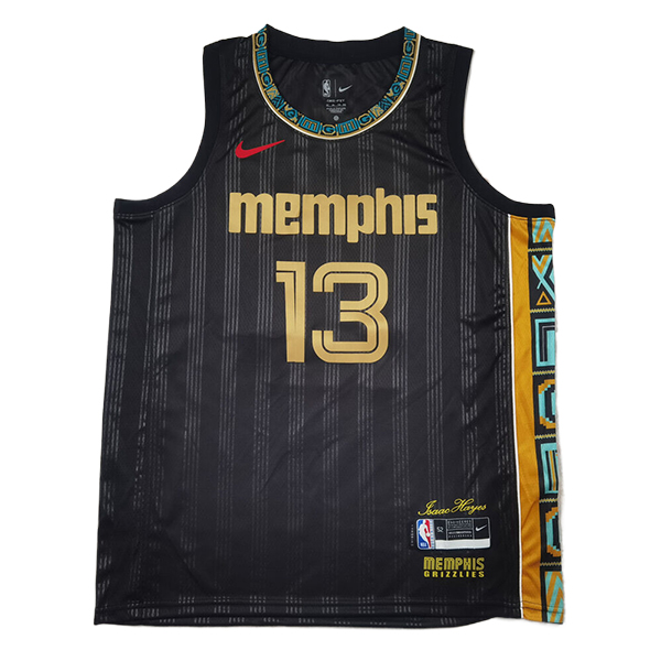 Camiseta Memphis Grizzlies (JACKSON JR. #13) 2025/2026 Beige/Naranja/Negro