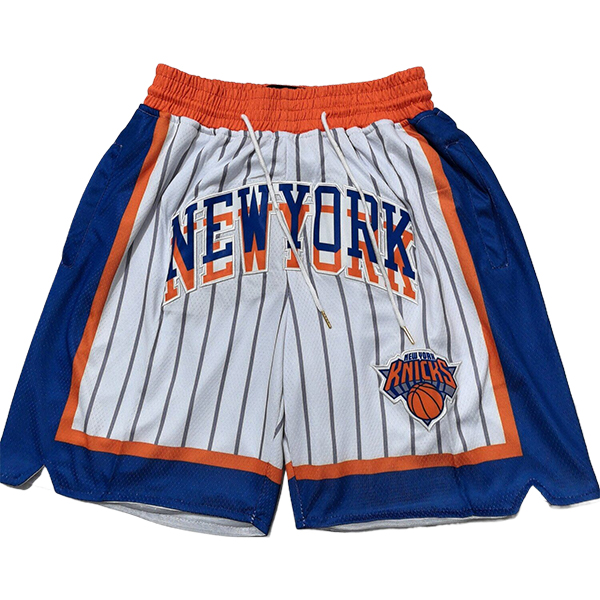 Cortos NBA New York Knicks 2025/2026 Blanco/Azul/Naranja