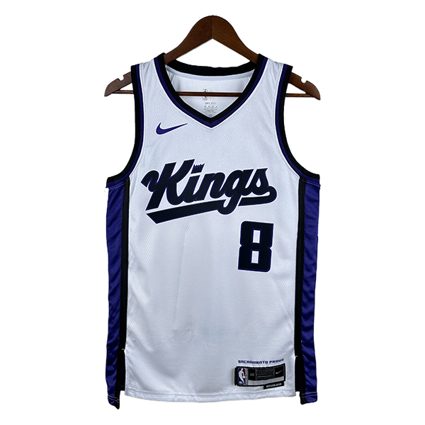 Camiseta Sacramento Kings (LAVINE #8) 2025/2026 Blanco/Púrpura/Negro