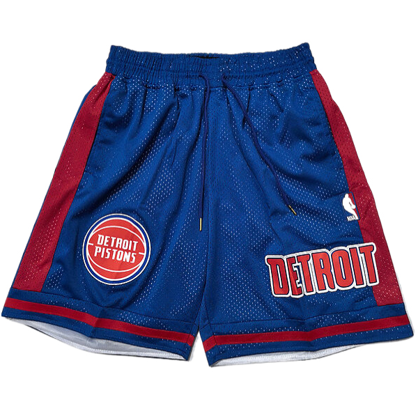 Cortos NBA Detroit Pistons 2025/2026 Azul/Rojo