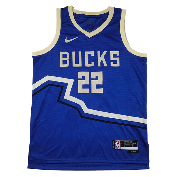 Camiseta Milwaukee Bucks (MIDDLETON #22) 2025/2026 Azul/Blanco