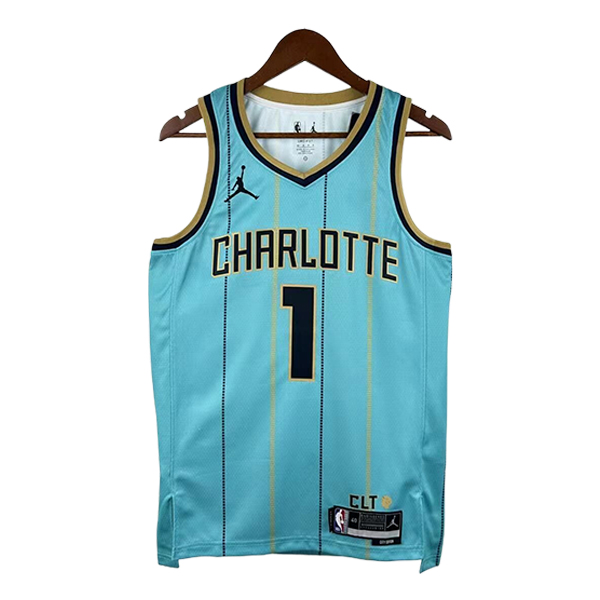 Camiseta Charlotte Hornets (BALL #1) 2025/2026 Azul/Negro