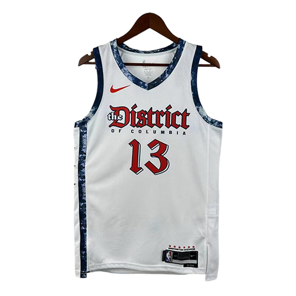 Camiseta Washington Wizards (POOLE #13) 2025/2026 Blanco/Azul