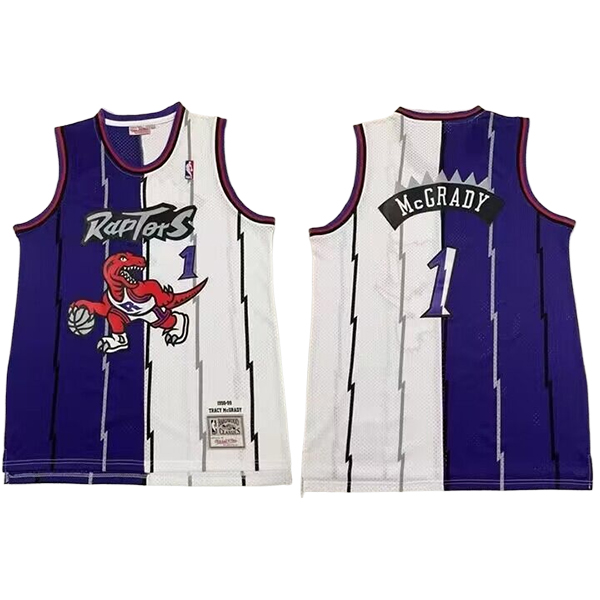 Camiseta Toronto Raptors (McGRADY #1) 2025/2026 Púrpura/Blanco