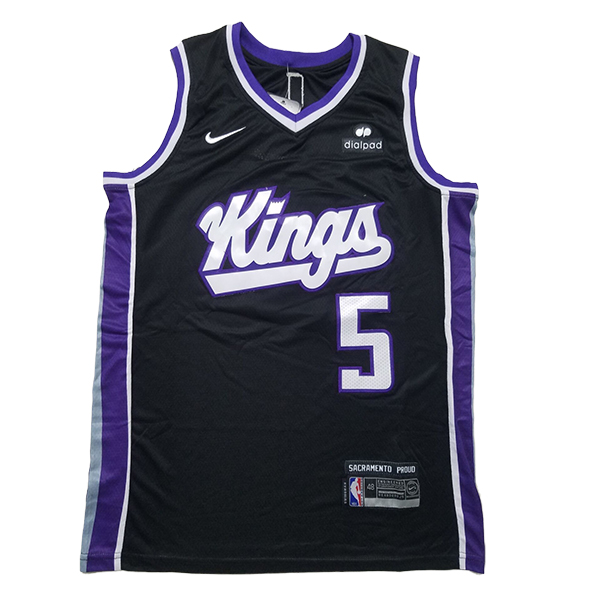 Camiseta Sacramento Kings (FOX #5) 2025/2026 Negro/Púrpura