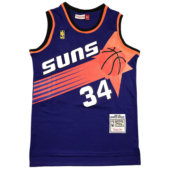 Camiseta Phoenix Suns (BARKLEY #34) 2025/2026 Púrpura/Naranja