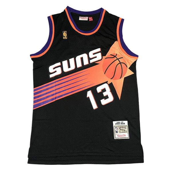 Camiseta Phoenix Suns (NASH #13) 2025/2026 Negro/Naranja