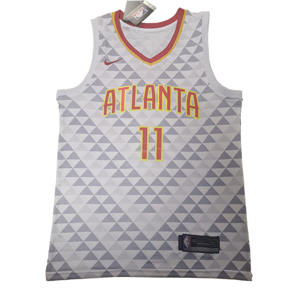 Camiseta Atlanta Hawks (YOUNG #11) 2025/2026 Blanco/Gris