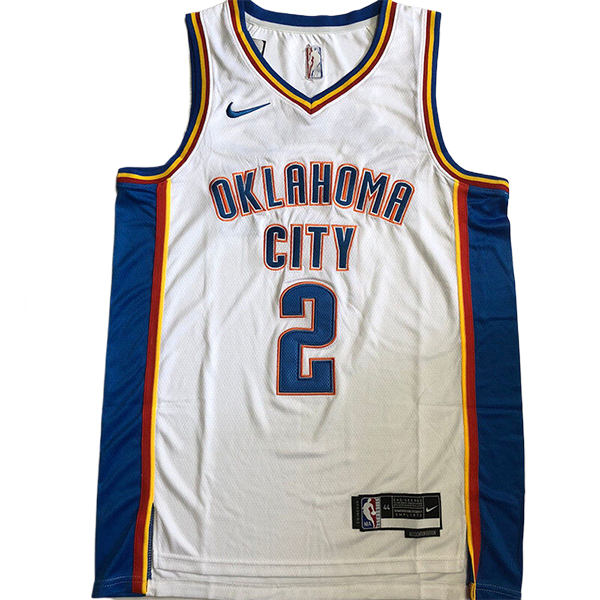 Camiseta Oklahoma City Thunder (GIL GEOUS-ALEXANDER #2) 2025/2026 Blanco/Azul