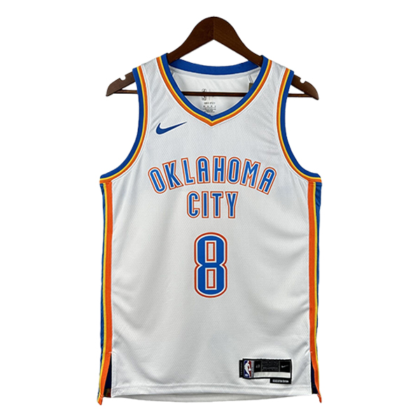 Camiseta Oklahoma City Thunder (WILLIAMS #8) 2025/2026 Blanco