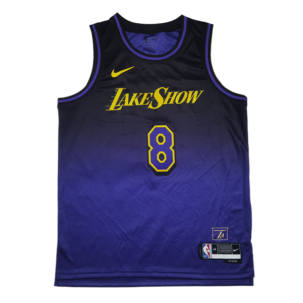 Camiseta Los Angeles Lakers (BRYANT #8#24) 2025/2026 Negro/Púrpura