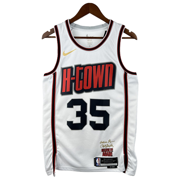 Camiseta Houston Rockets (DURANT #35) 2025/2026 Blanco/Rojo/Negro