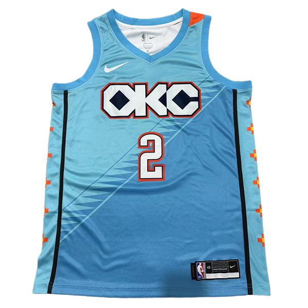 Camiseta Oklahoma City Thunder (GILGEOUS-ALEXANDER #2) 2025/2026 Azul