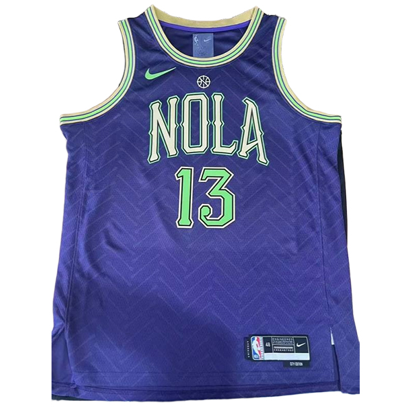Camiseta New Orleans Pelicans (POOLE #13) 2025/2026 Púrpura