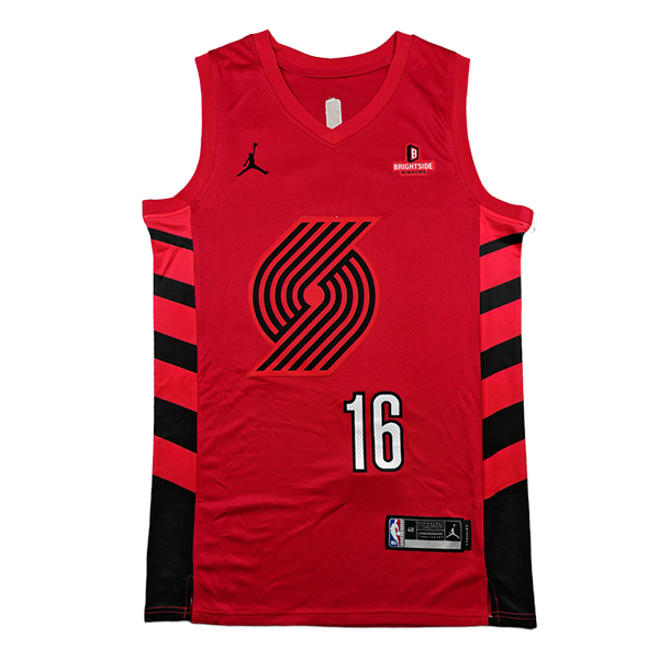 Camiseta Portland Trail Blazers (YANG #16) 2025/2026 Rojo/Negro