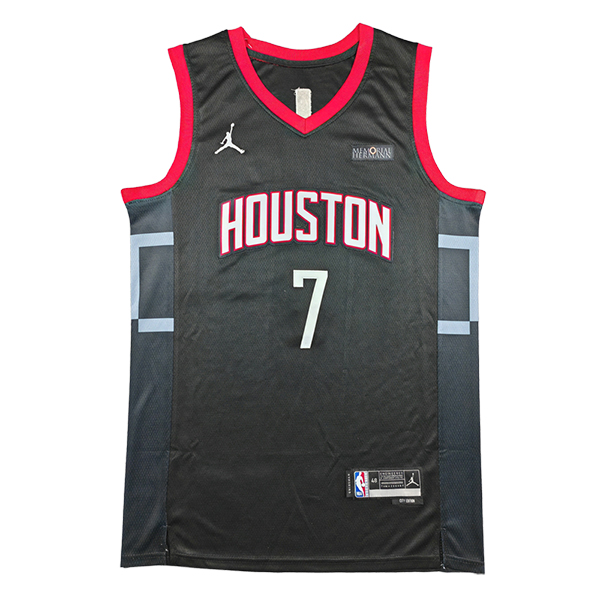 Camiseta Houston Rockets (DURANT #7) 2025/2026 Negro/Gris/Rojo