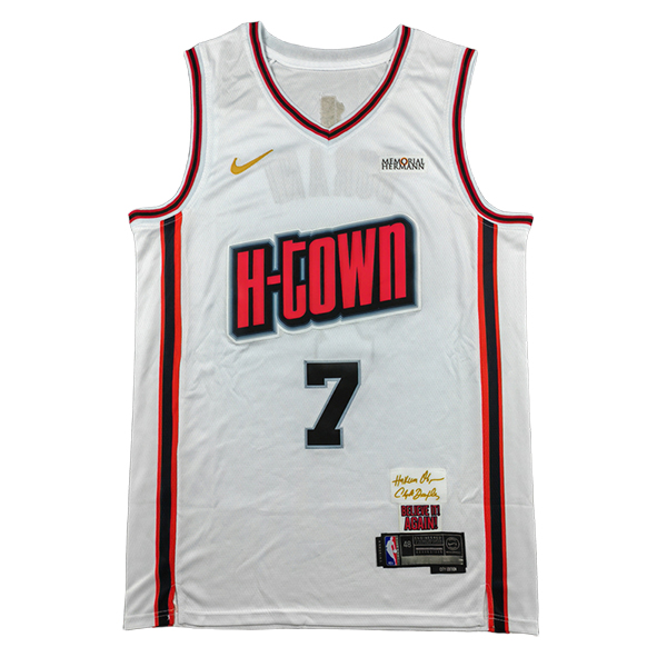 Camiseta Houston Rockets (DURANT #7) 2025/2026 Blanco/Rojo/Negro