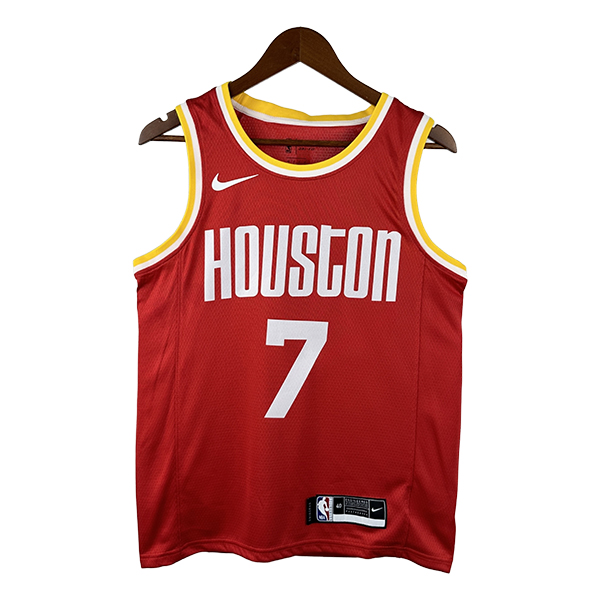 Camiseta Houston Rockets (DURANT #7) 2025/2026 Rojo/Blanco/Amarillo