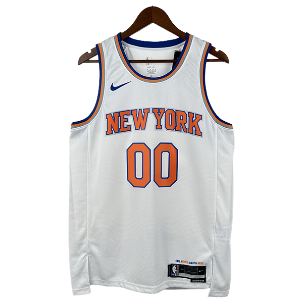 Camiseta New York Knicks (CLARKSON #00) 2025/2026 Blanco/Naranja