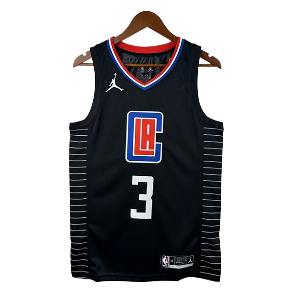 Camiseta Los Angeles Clippers (PAUL #3) 2025/2026 Negro/Blanco/Azul
