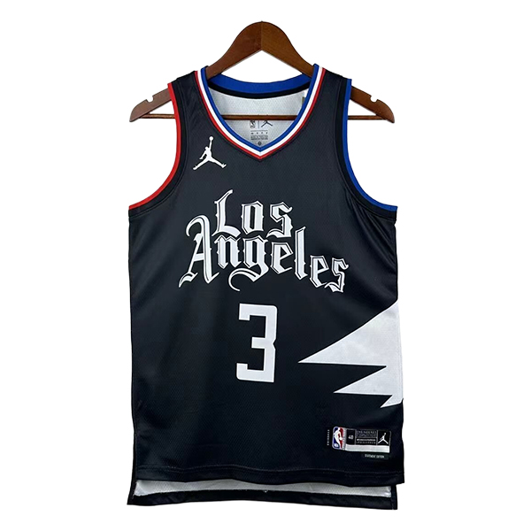 Camiseta Los Angeles Clippers (PAUL #3) 2025/2026 Negro/Blanco