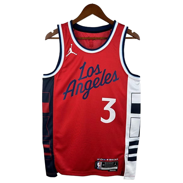 Camiseta Los Angeles Clippers (PAUL #3) 2025/2026 Rojo/Blanco/Negro