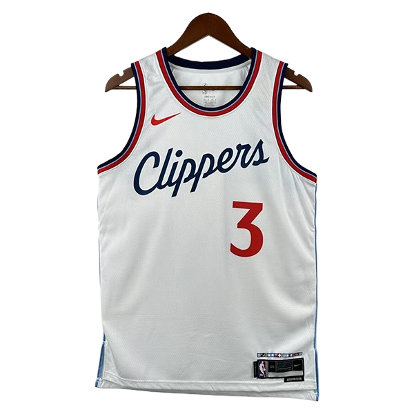 Camiseta Los Angeles Clippers (PAUL #3) 2025/2026 Blanco/Rojo