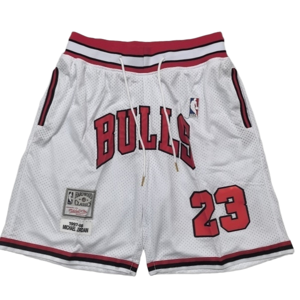 Cortos NBA Chicago Bulls 2025/2026 Blanco/Rojo