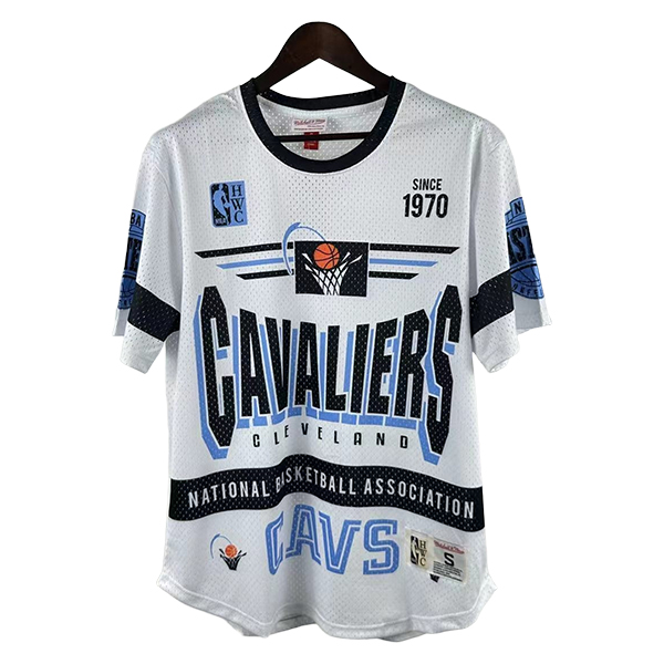 Camiseta Cleveland Cavaliers Retro 2025/2026 Blanco/Negro/Azul
