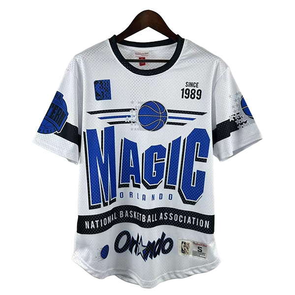 Camiseta Orlando Magic Retro 2025/2026 Blanco/Azul/Negro