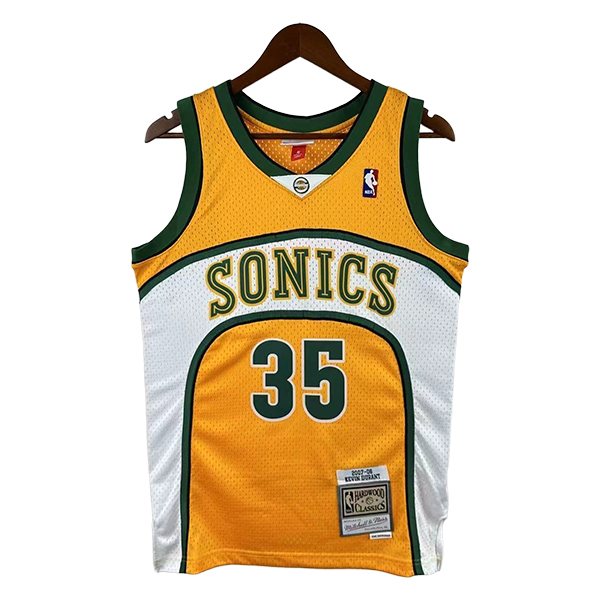 Camiseta Oklahoma City Thunder (DURANT #35) 2025/2026 Amarillo/Blanco