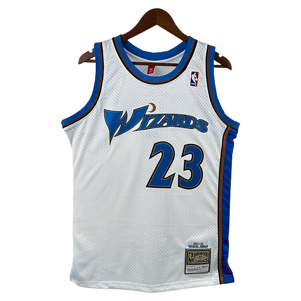 Camiseta Washington Wizards (JORDAN #23) 2025/2026 Blanco/Azul