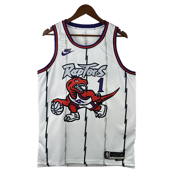 Camiseta Toronto Raptors (McGRADY #1) 2025/2026 Blanco/Rojo
