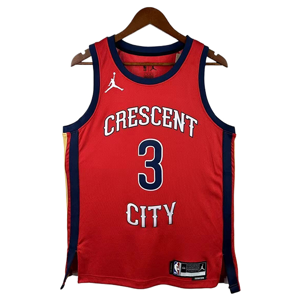 Camiseta New Orleans Pelicans (POOLE #3) 2025/2026 Rojo/Azul