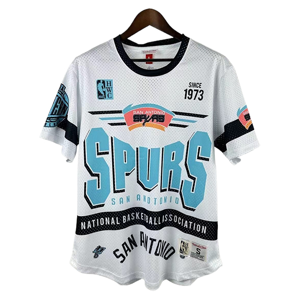 Camiseta San Antonio Spurs Retro 2025/2026 Blanco/Negro/Azul