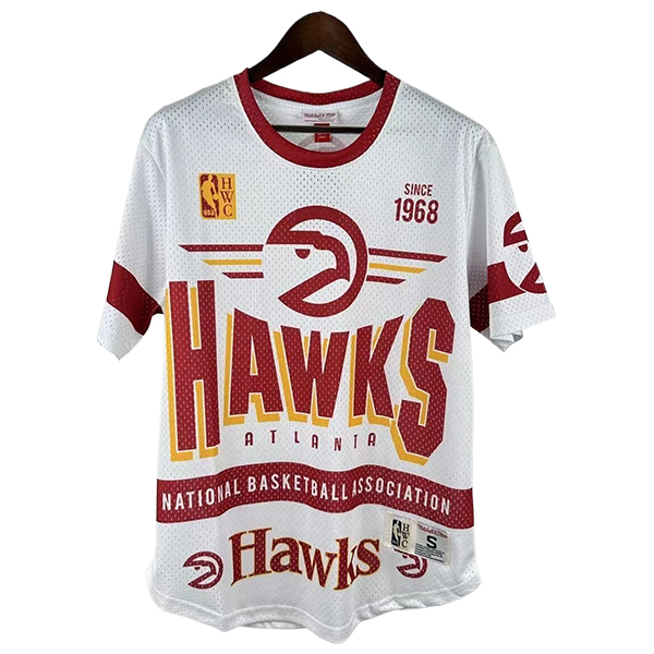 Camiseta Atlanta Hawks Retro 2025/2026 Blanco/Rojo/Amarillo