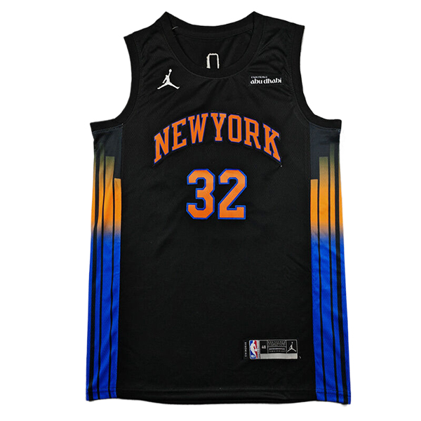 Camiseta New York Knicks (TDWNS #32) 2025/2026 Negro/Azul/Naranja